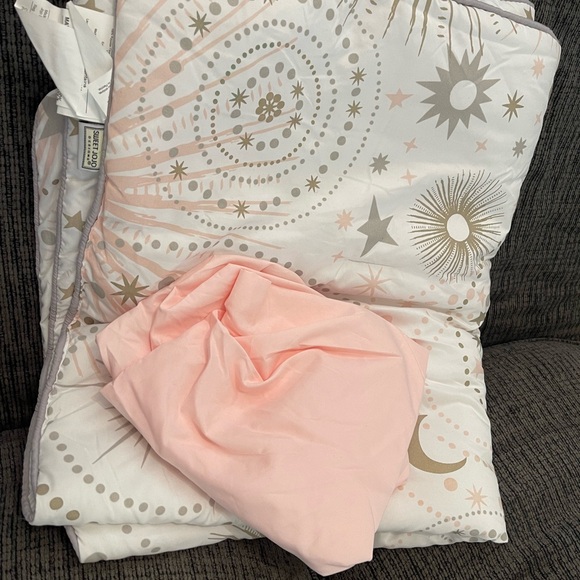 Sweet Jojo Designs Pink and Tan Comforter Set - Picture 2 of 2